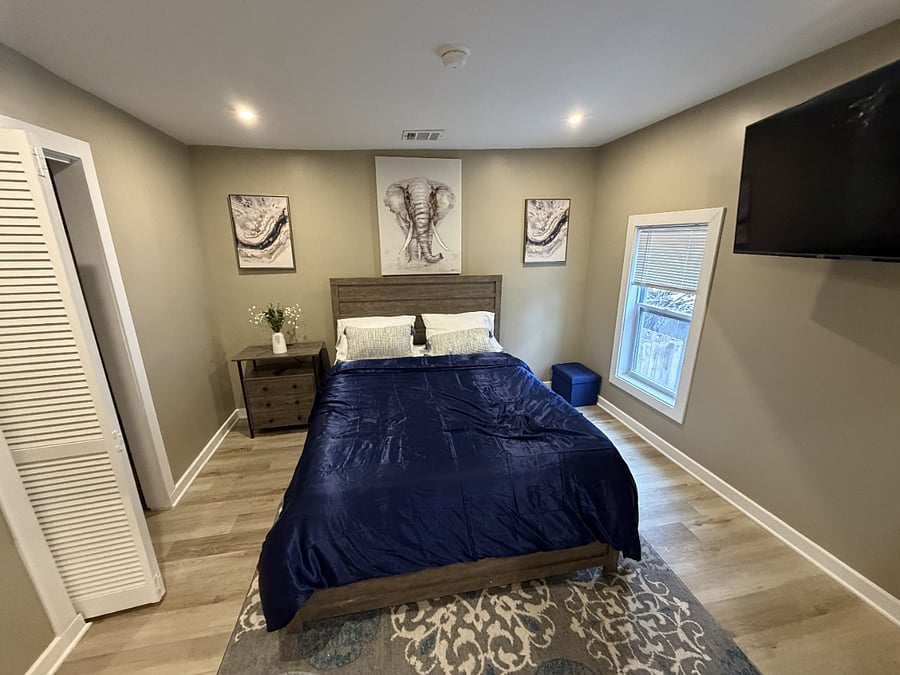 1st Bedroom Blue Room