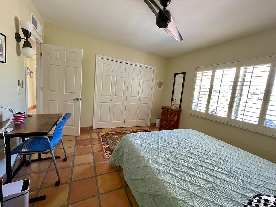 Desk in bedroom