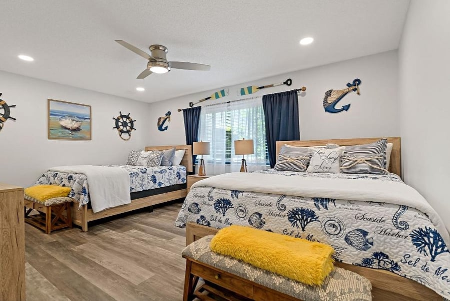 Secondary Bedroom With 2 Double Beds