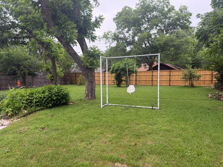 Extra large backyard