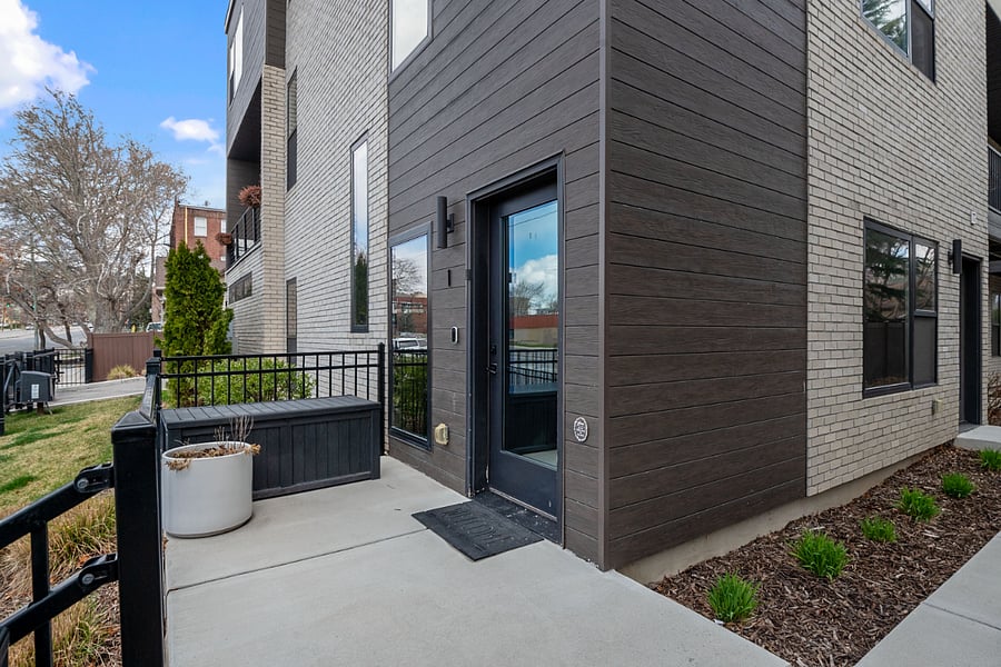 Exterior: front door