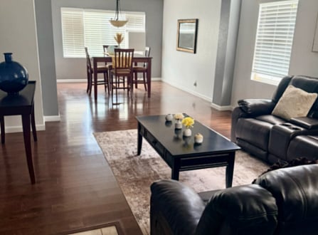 Living room & dining room