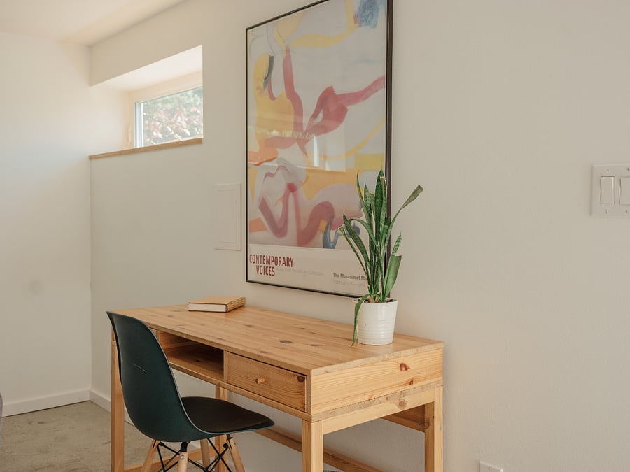 Desk in main living area