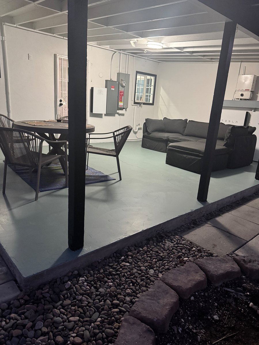 Outdoor couch is modular and comfortable enough to sleep on!
