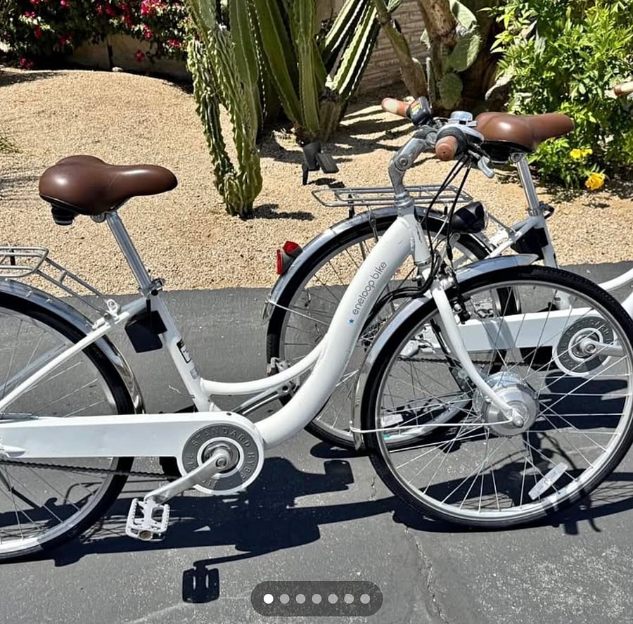 E-Bikes on property can be rented for use