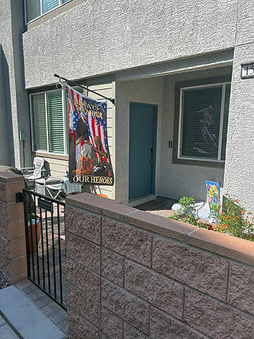 Front patio and entrance