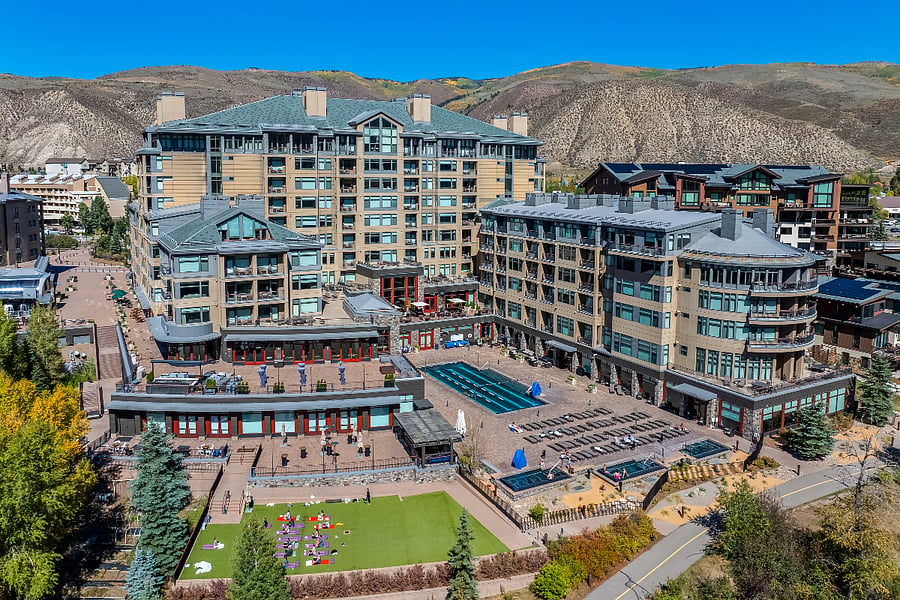 Resort exterior, outdoor yoga classes in summer (seasonal)