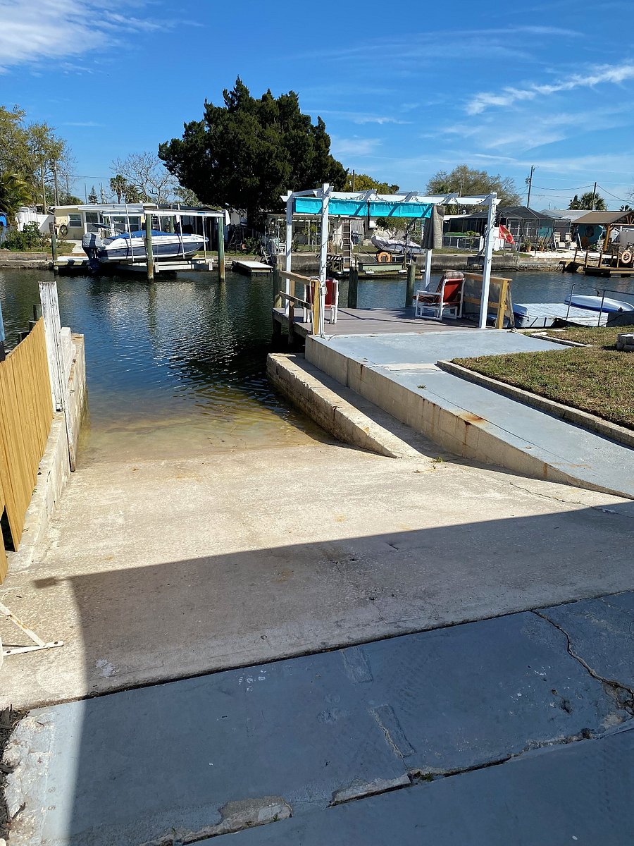 Backyard kayak ramp