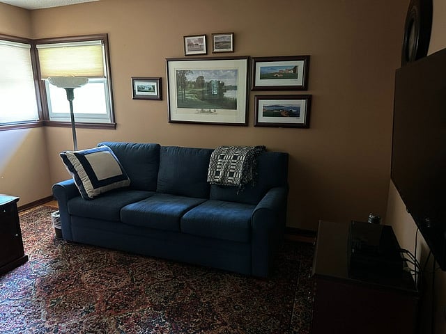 Queen Pull Out Sofa Bed with Temur Pedic Mattress