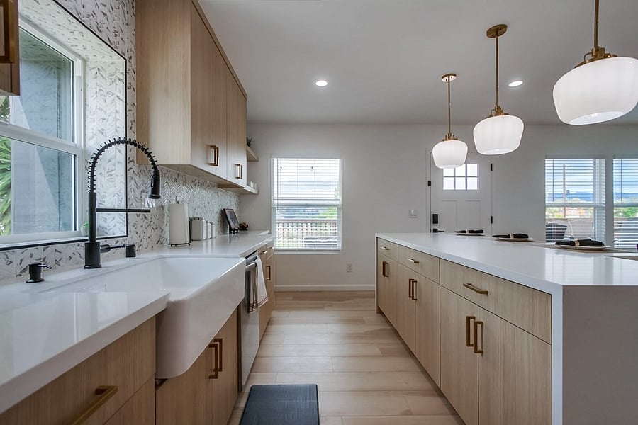 Fully equipped kitchen with modern appliances, generous counter space, and all the essentials needed to cook and feel at home
