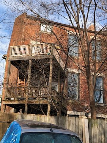 Each apartment has its own private patio deck with patio furniture and barbecue grill, apartment B has the very top floor. You could see Anheuser Bush you could see the city of St. Louis. You can see the skyline all of the lights and fireworks for every event.