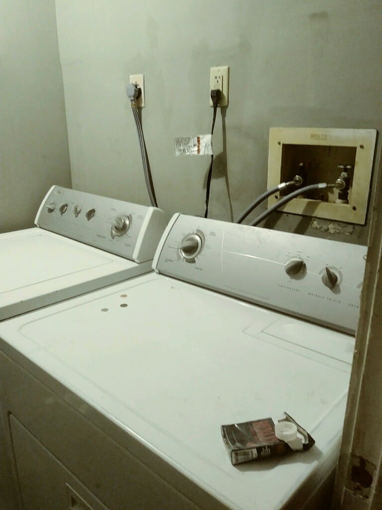 Every apartment has a full-size washer and dryer In a Privatelaundry room just off the main bedroom