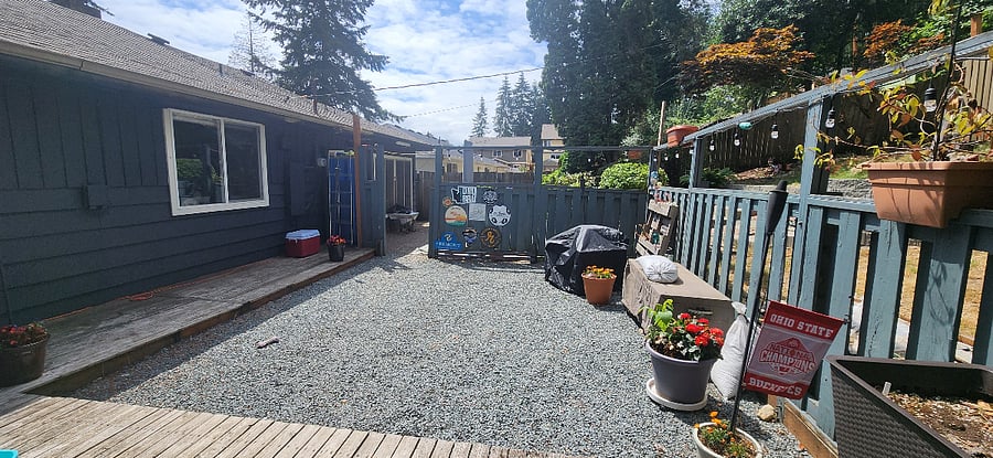 Common area outside patio