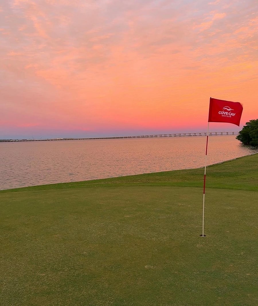 Golf course view.