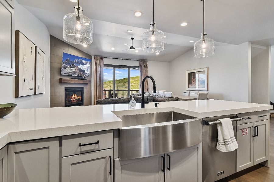 Modern kitchen with gourmet appliances, offering a great space to prepare delicious meals.
