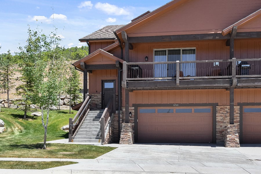 Front Entrance and Garage of Home