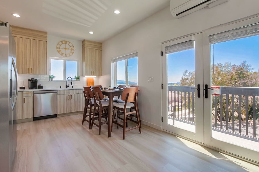 Fully equipped kitchen with modern appliances, generous counter space, and all the essentials needed to cook and feel at home.