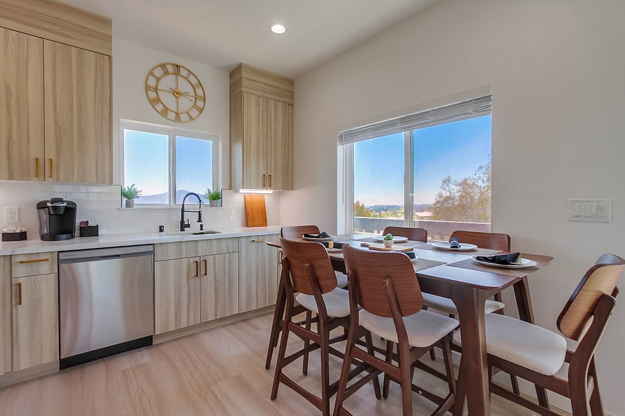 Fully equipped kitchen with modern appliances, generous counter space, and all the essentials needed to cook and feel at home.