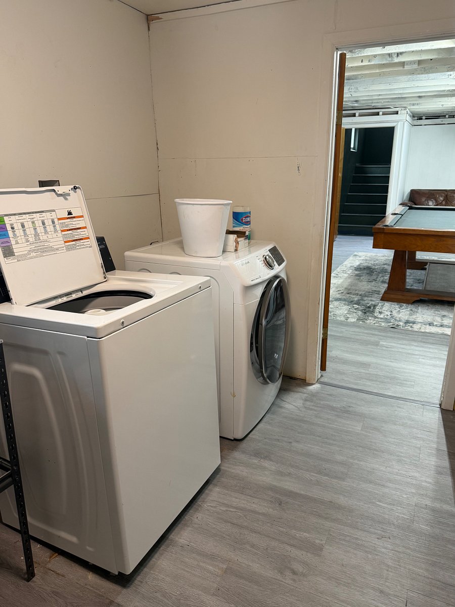 Upgraded washer and dryer 