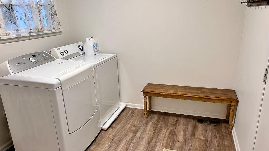 Washer and dryer included