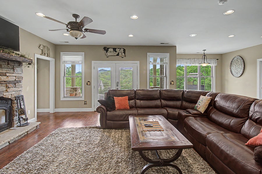 spacious living area