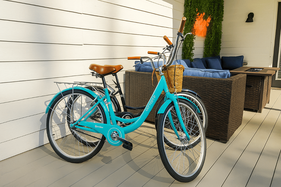 2 bikes provided to explore the area and the nearby BeltLine trail.