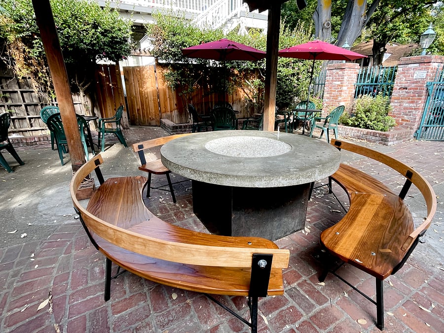Fire table at Old Soul @ The Weatherstone, 21st between H and I (just around the corner)