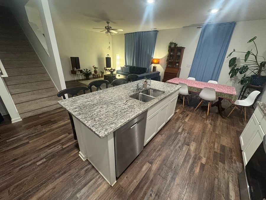 Kitchen / Dining / Living room open floor plan.