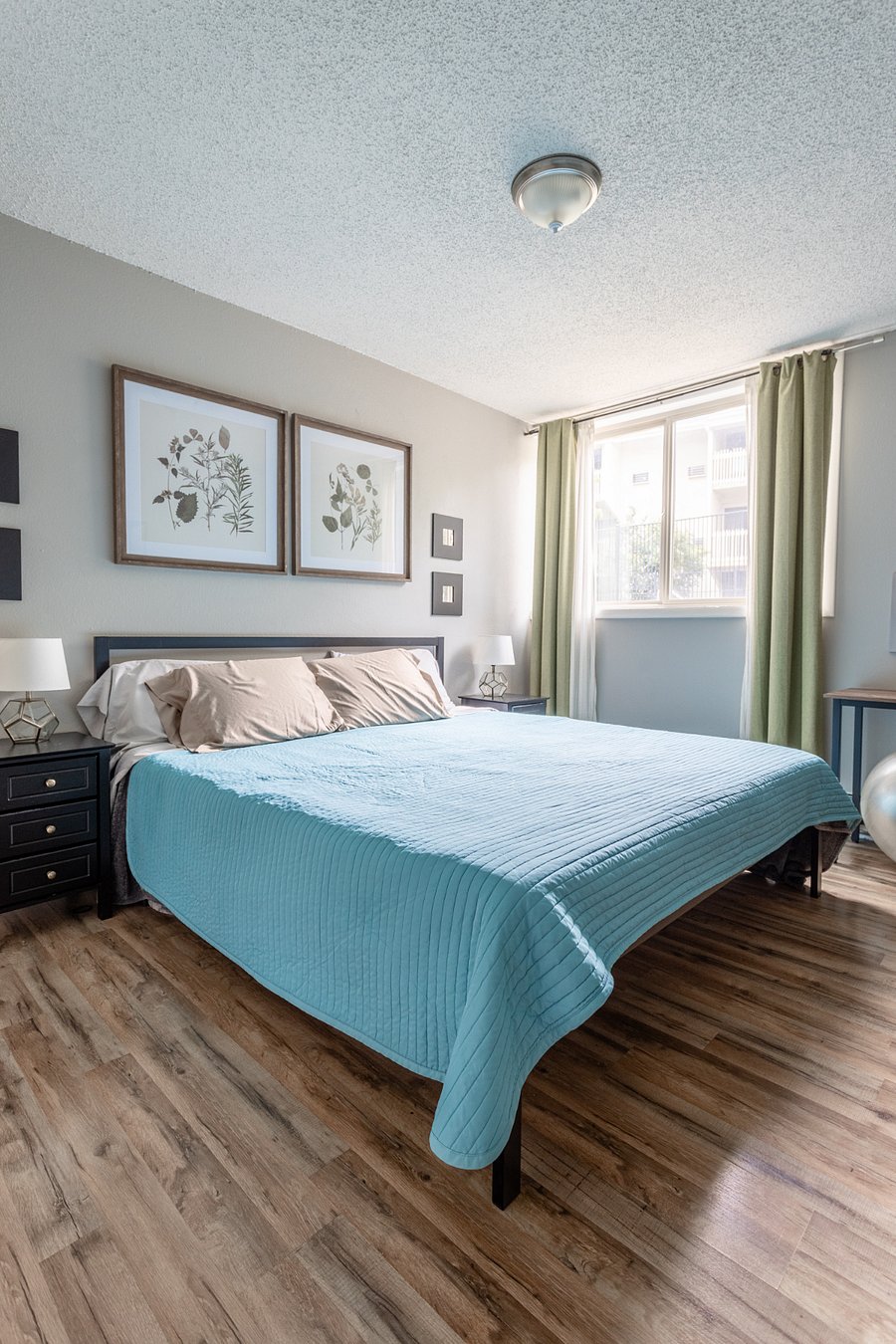 Master bedroom with king bed.