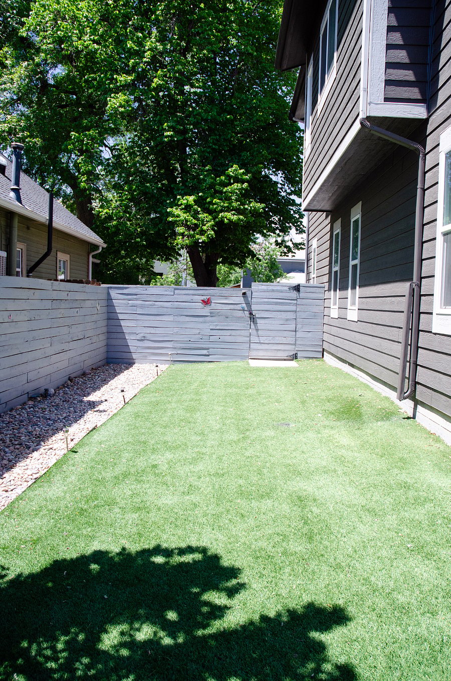Backyard, fully fenced