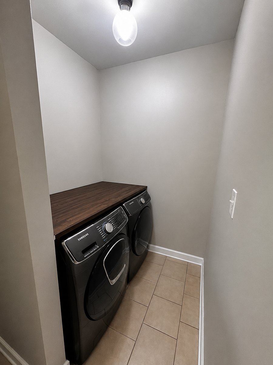 Laundry room on main floor- washer & dryer