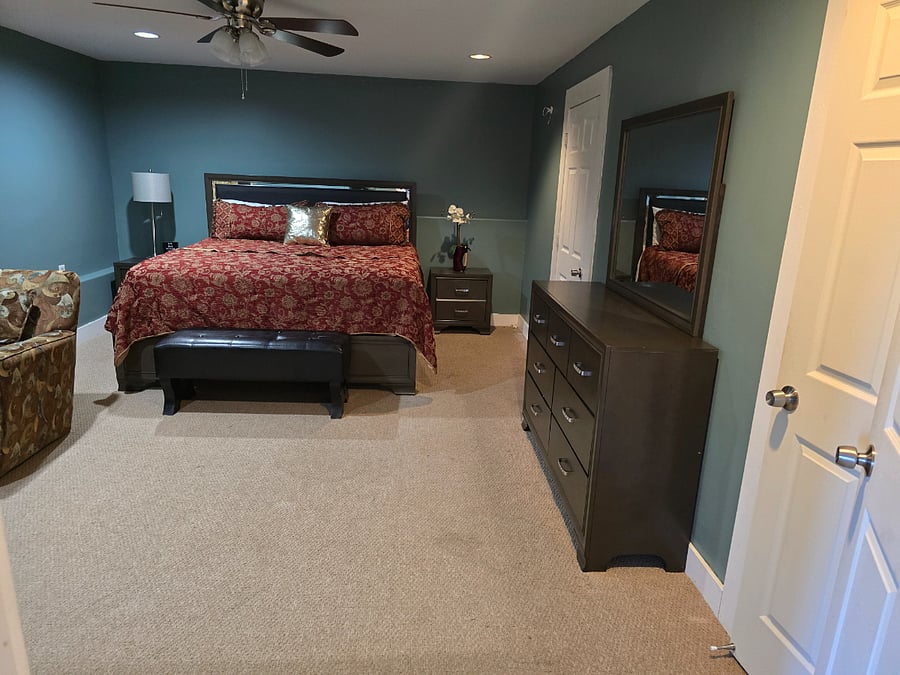 Basement bedroom