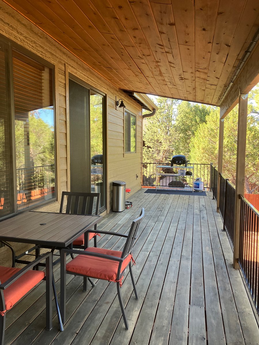 Covered deck with grill