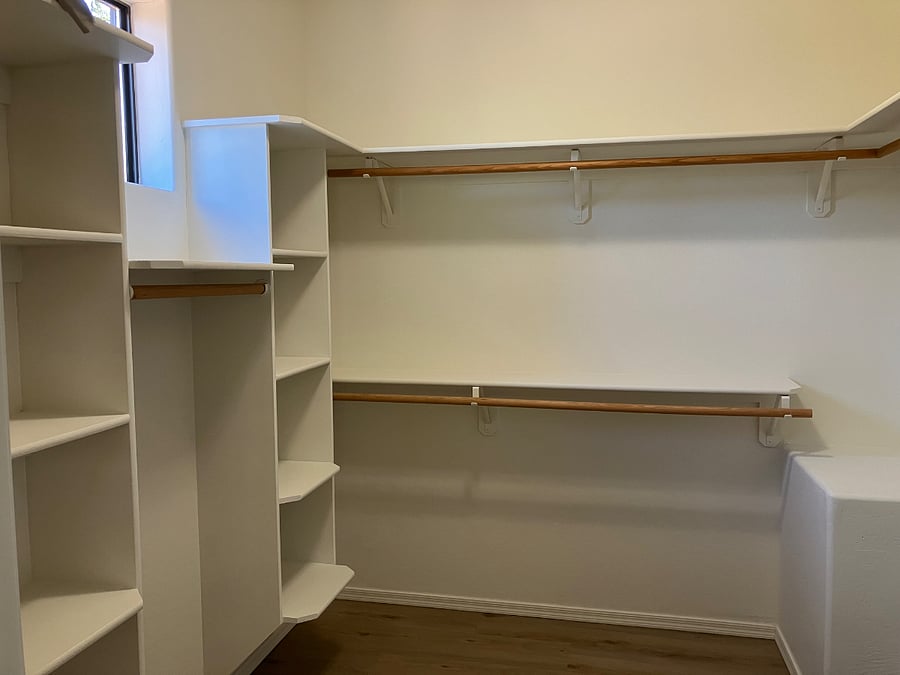 Master walk in closet