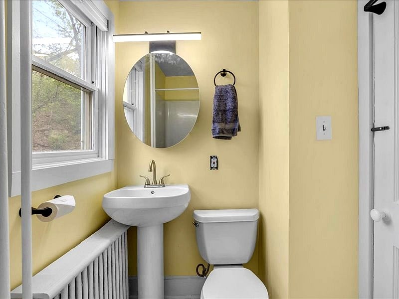 Clean and friendly bathroom.