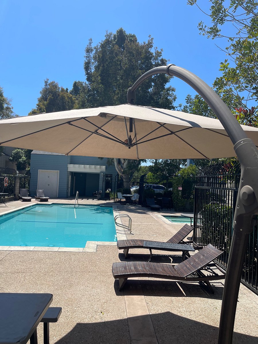 Heated pool and jacuzzi, steps from the house.  Quiet hours after 11pm but always open 