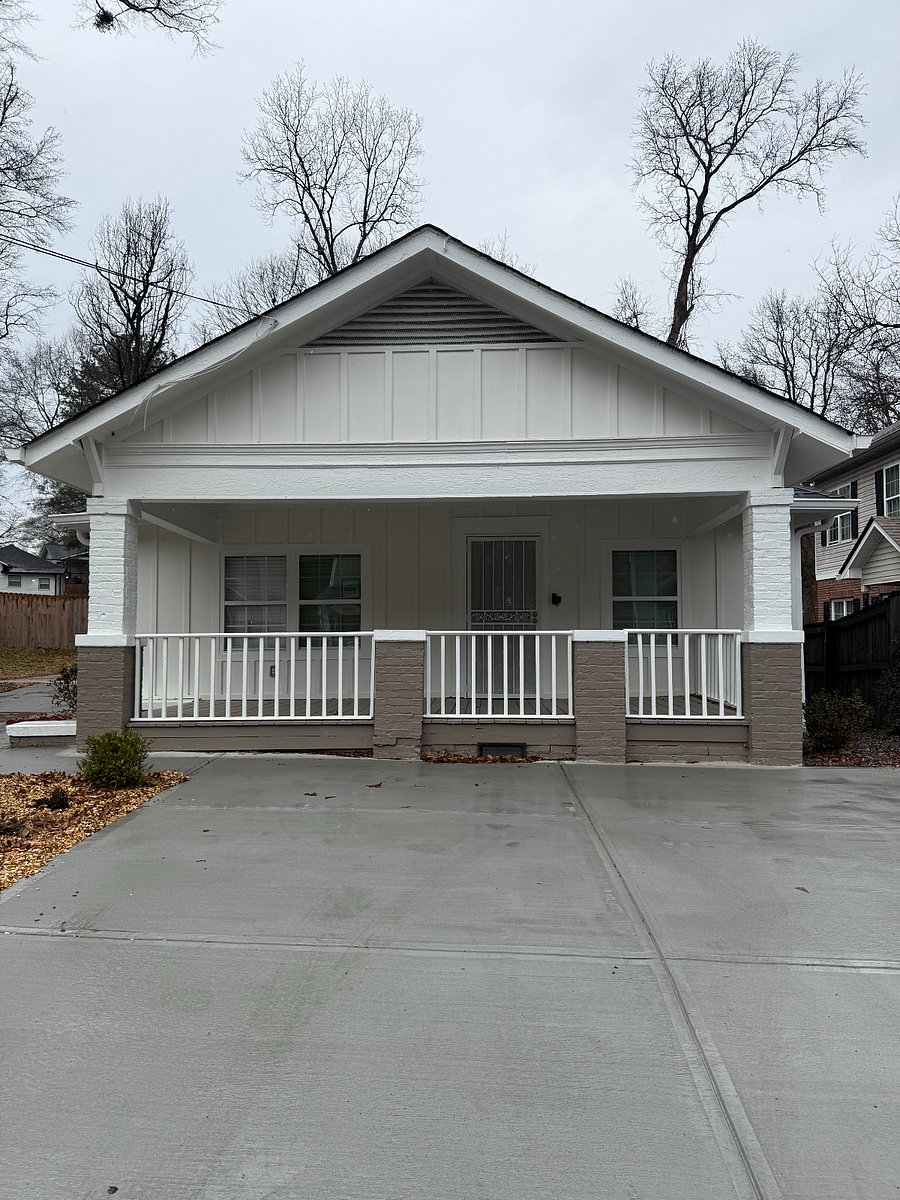 Front door with covered porch