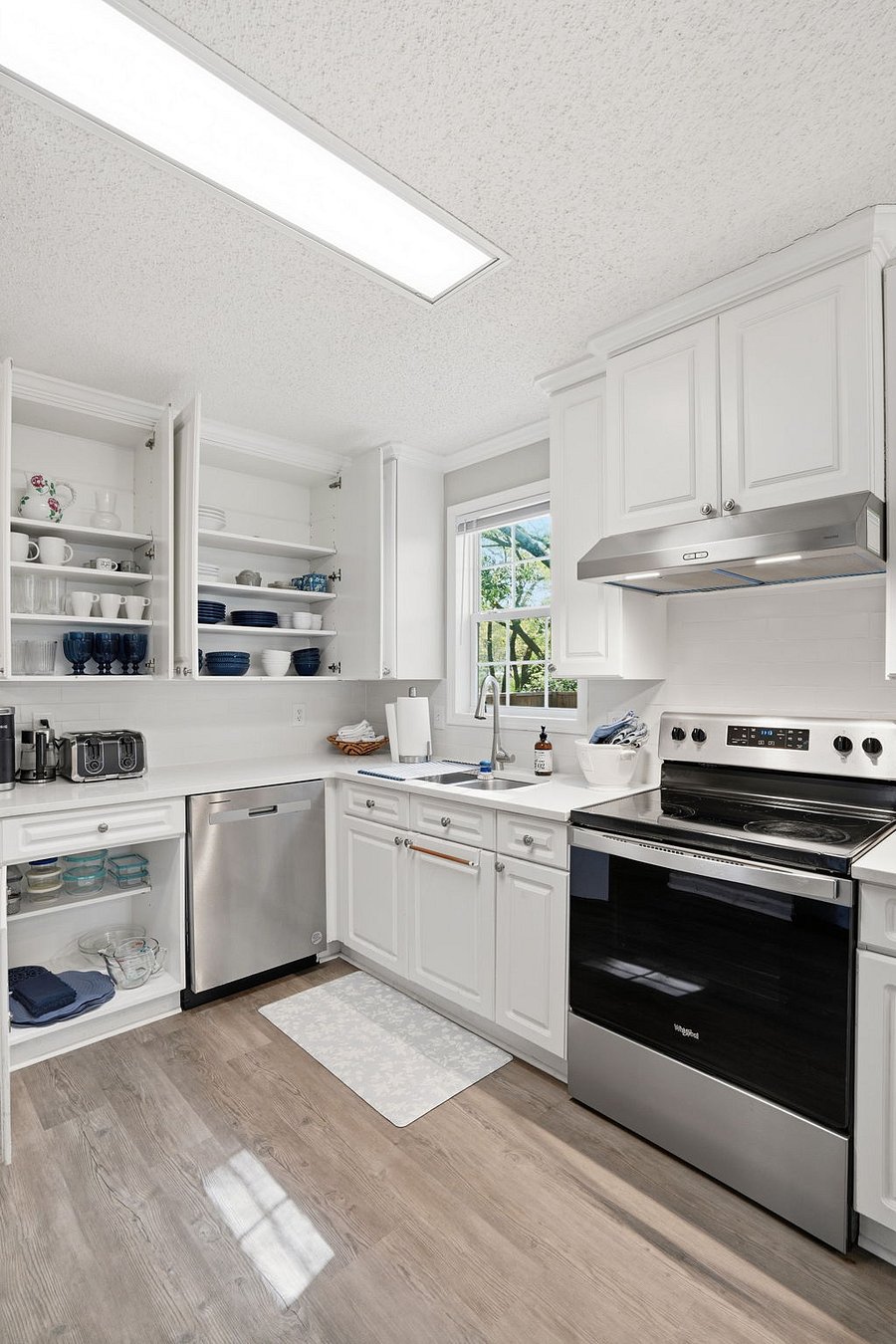 Fully stocked kitchen with everything you'll need for daily life.