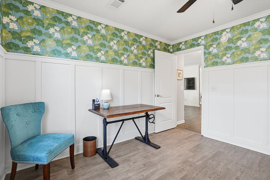 3rd Bedroom with dedicated work space with standing desk