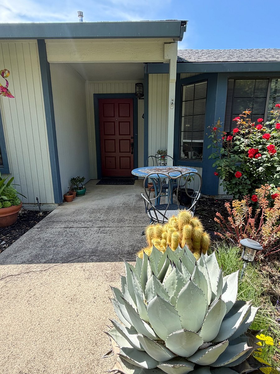 The front door.