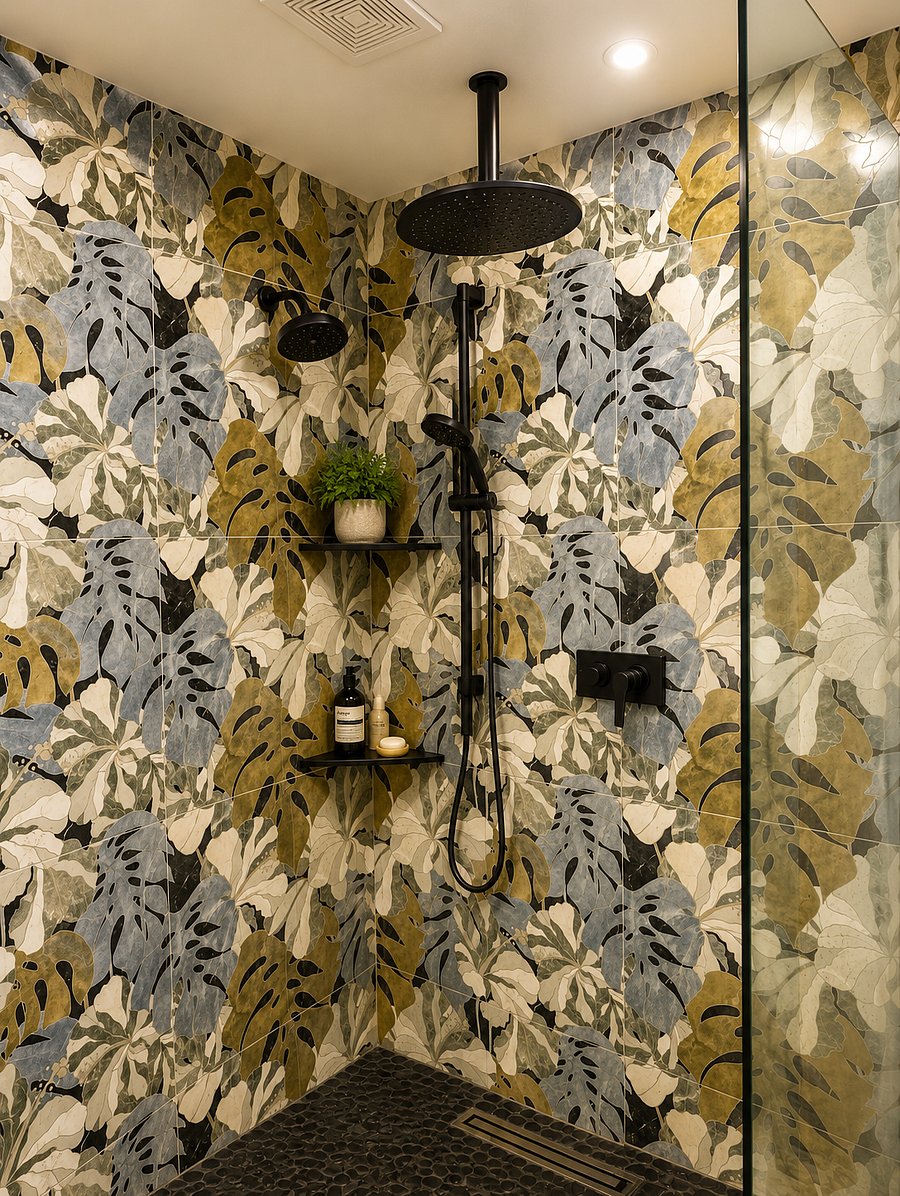Master Bathroom with Rain Shower