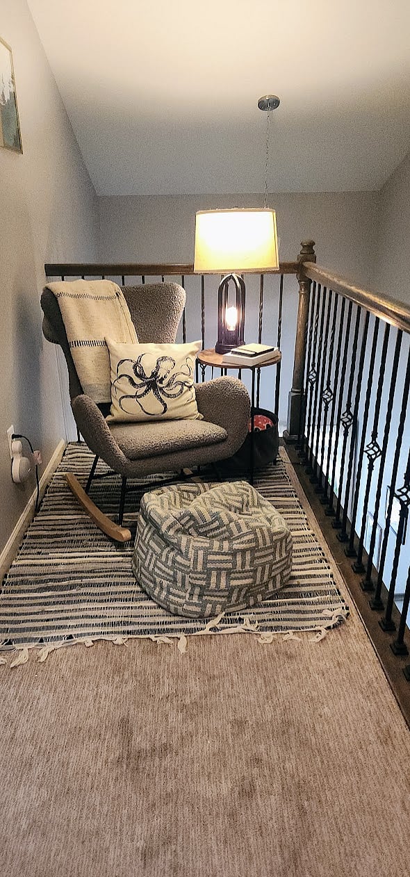 Cozy reading nook