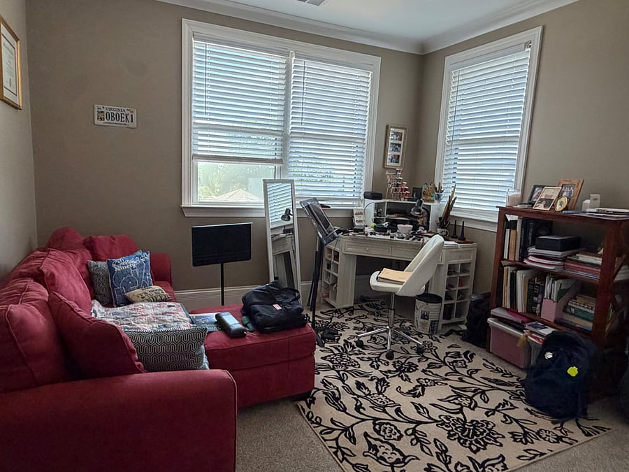 3rd room upstairs, office space
