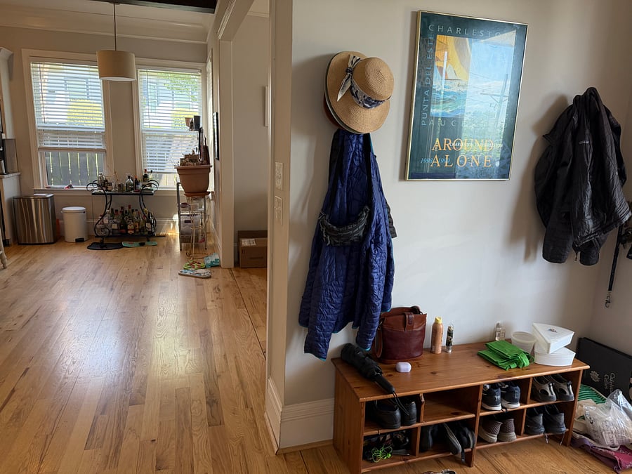front hallway (door is to the right)