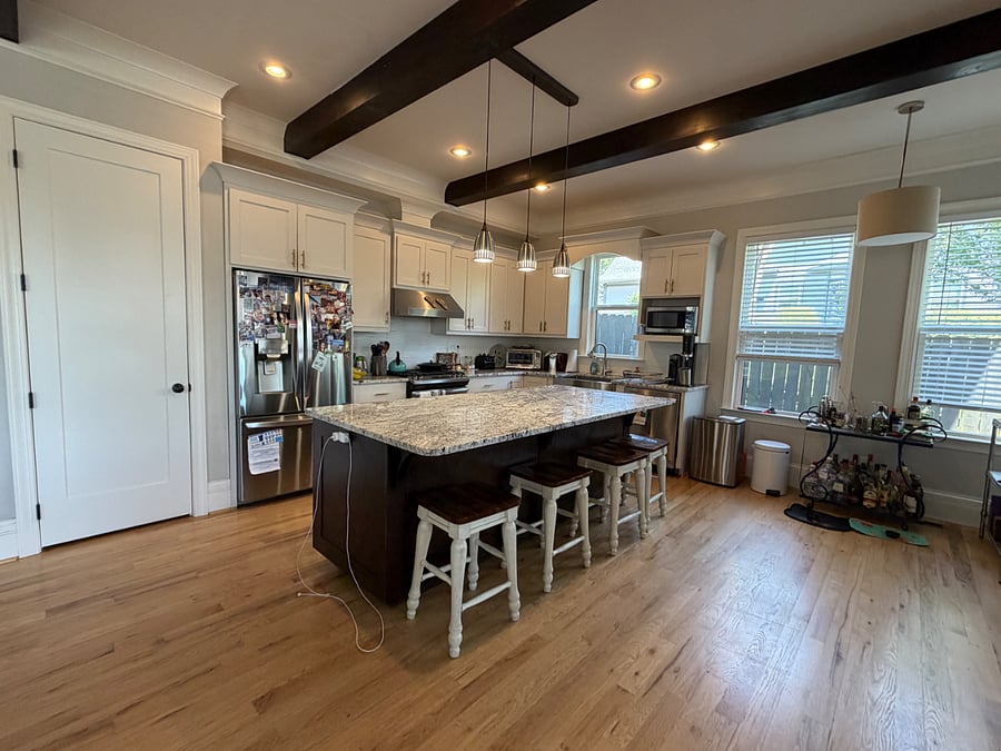 Kitchen with island