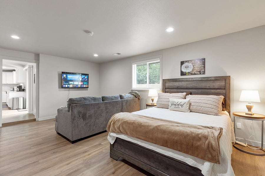 4th Bedroom Seating area with TV