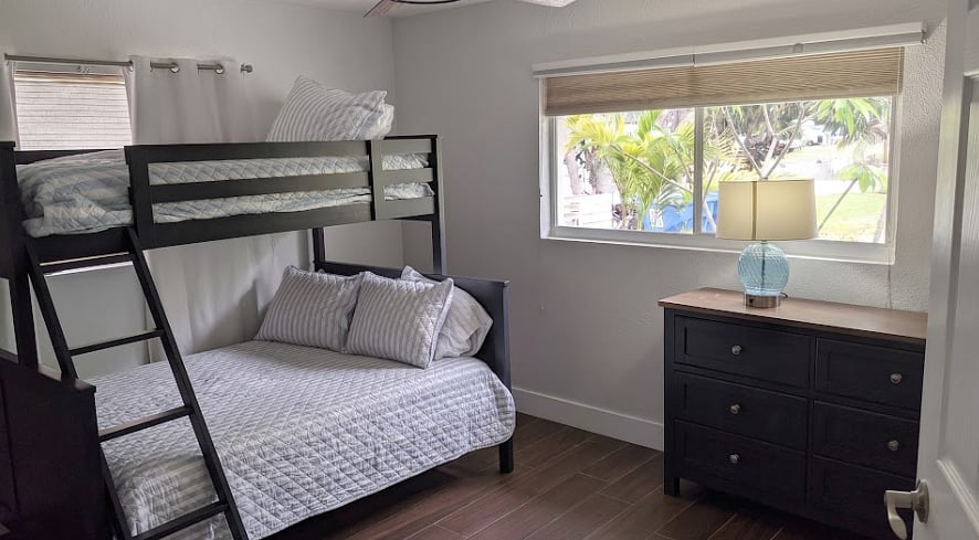 Bunk Room features one Double bed on the bottom and one Single bed on top. Great for extra space or kids.