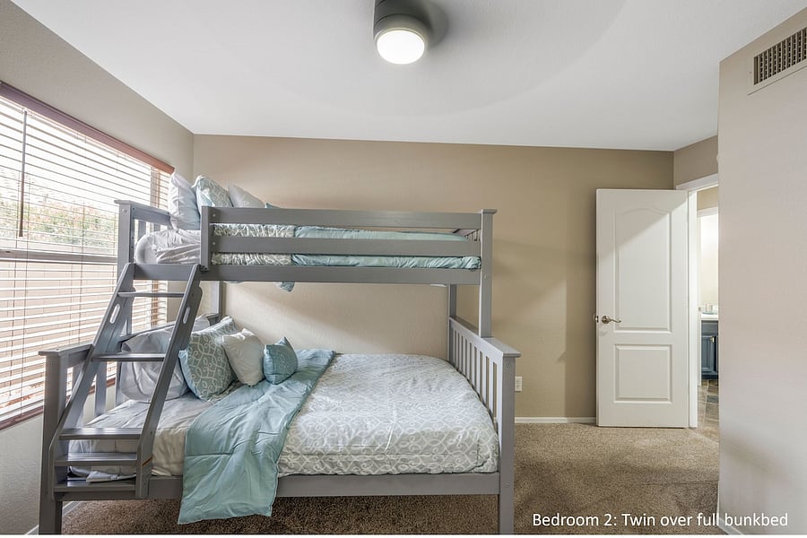 Twin over full bunk bed