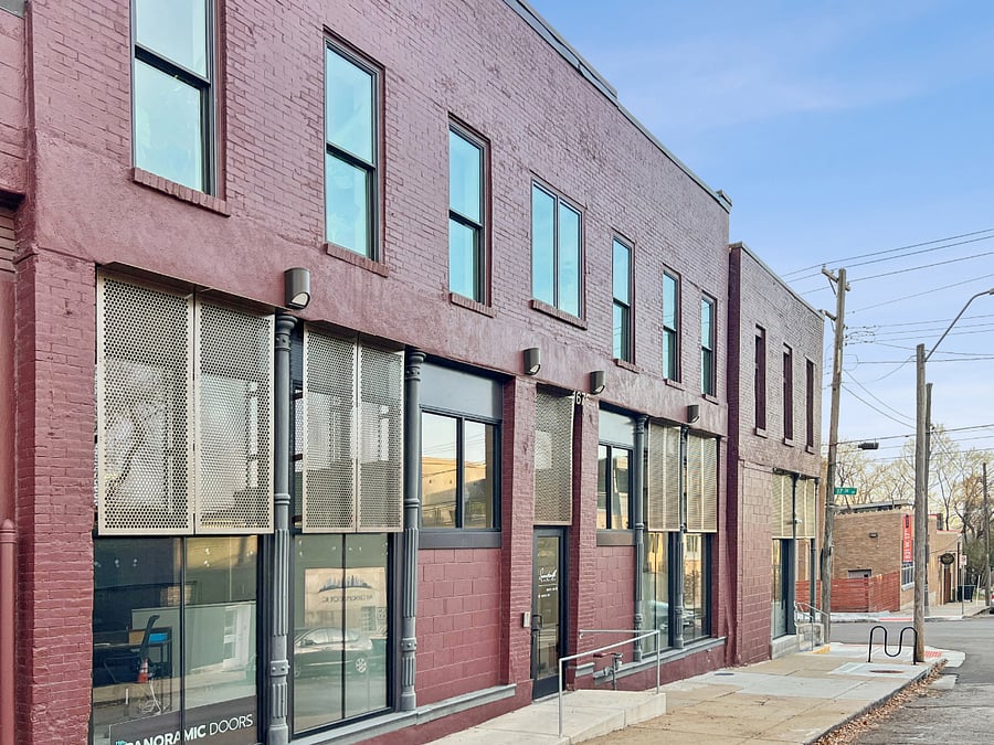 Street entrance to the space. 