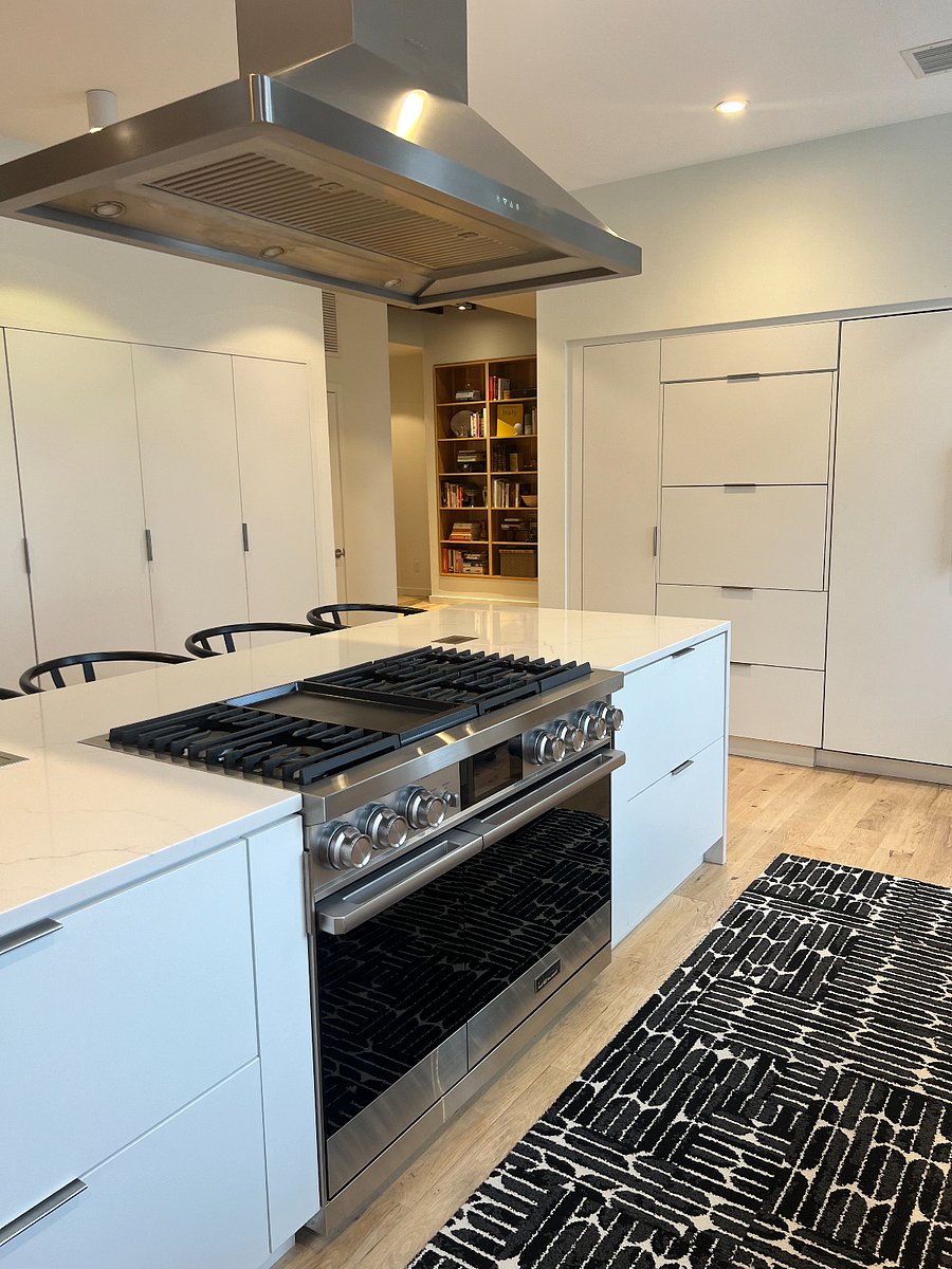 Chef's stove and oven.